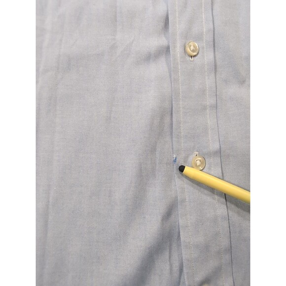 Ralph Lauren Classic Fit Flesh Pony Blue Men Button Shirt  17.5 34/35 *Stain* - Picture 9 of 12